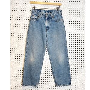 Classic High-Rise Straight Leg Jeans in Light Blue